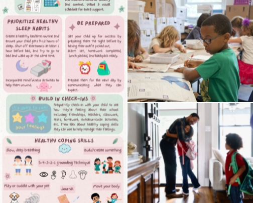 Great reads for parents helping kids transition back to school cover photo collage