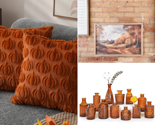 Fall Decor That Says Cozy, Not Creepy🌾🪾🍂 cover photo collage