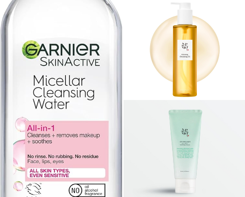 Evening Skincare 🌃 cover photo collage