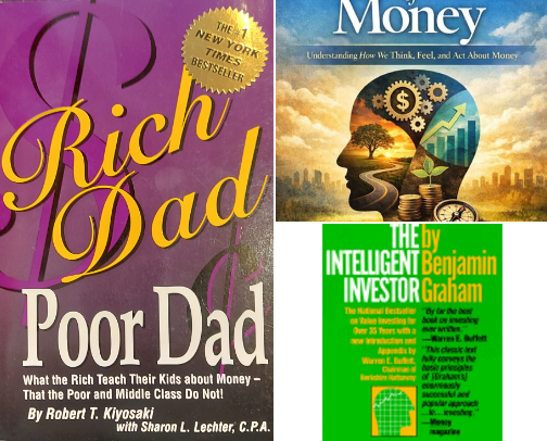 Books for Financial Growth cover photo collage