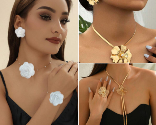 Cute neck accessories 💖❤️ cover photo collage