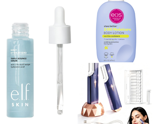 Skincare items🤍🧴 cover photo collage