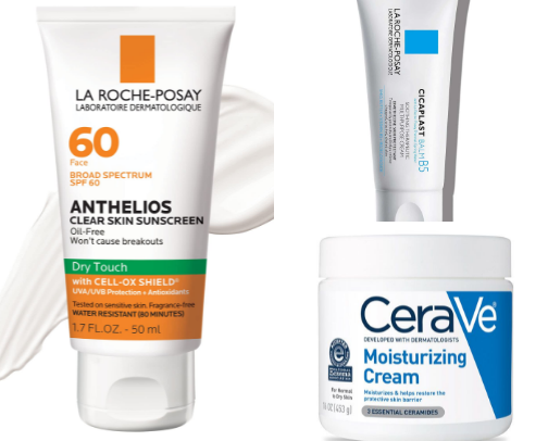 Skin care cover photo collage