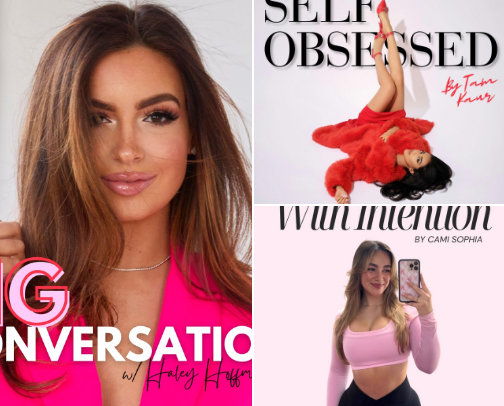 podcasts for self-growth 🎧 cover photo collage