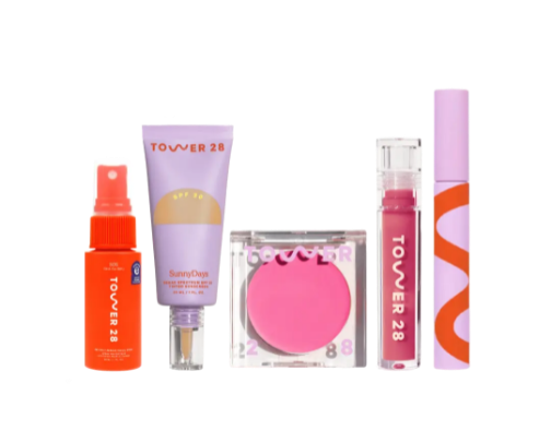 SOS tower 28 beauty product for women cover photo collage