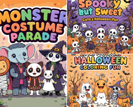 Best-Selling Coloring book for Kids cover photo collage
