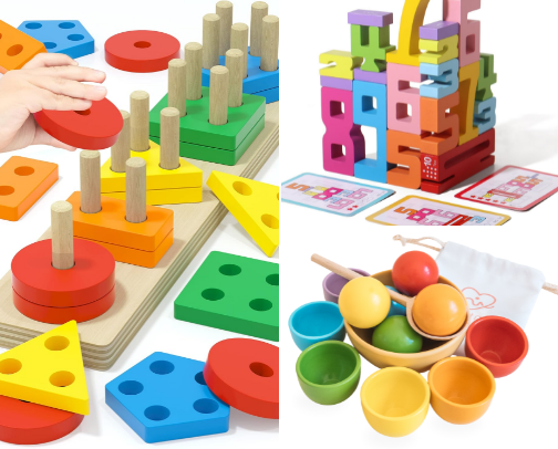 Kids toys cover photo collage