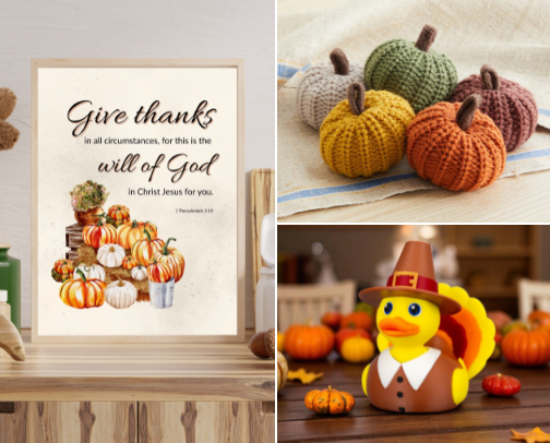 The Cozy House Decorations for Thanksgiving 🍁🍂 cover photo collage