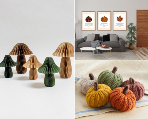 The Cozy House Decorations for Thanksgiving 🍁🍂 cover photo collage