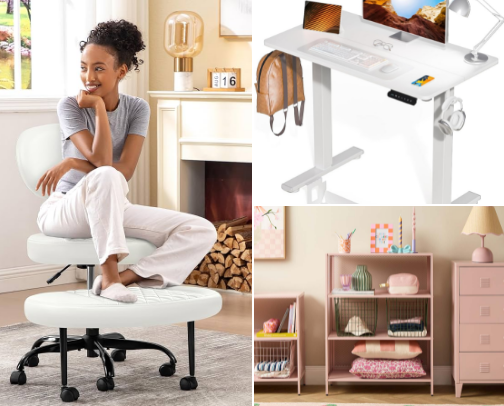 Cozy, Cute Home Office Finds That I absolutely love cover photo collage