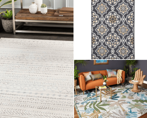 Affordable Rugs cover photo collage