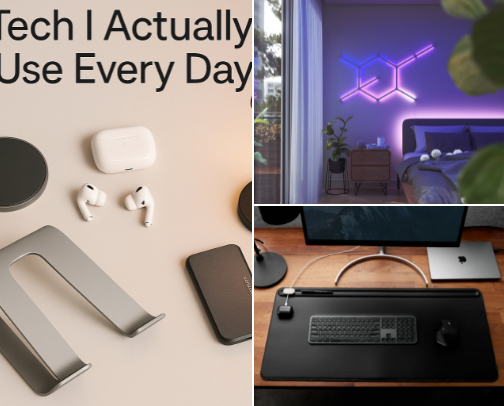 Tech I Actually Use Every Day cover photo collage