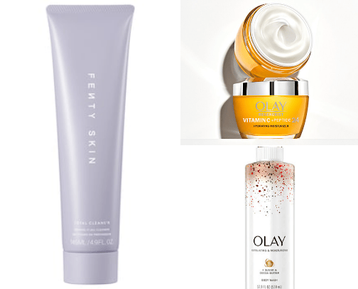 My favorite skincare products cover photo collage