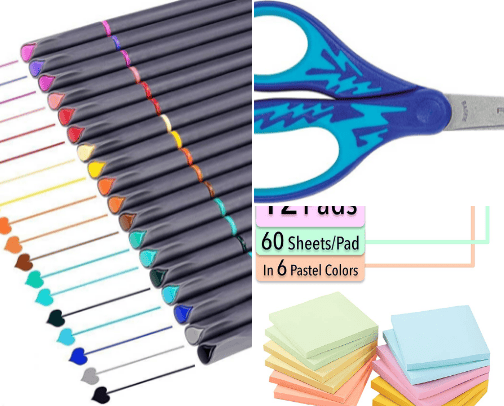 School Supplies cover photo collage