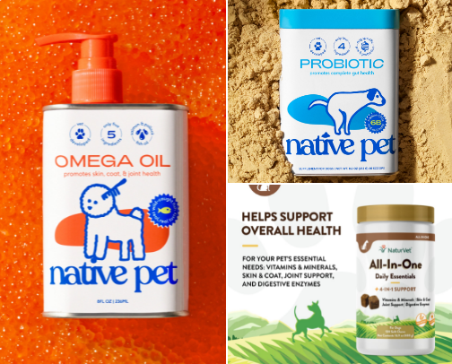 The Best Dog Supplements, Food, and Grooming Products 🐾✨ cover photo collage
