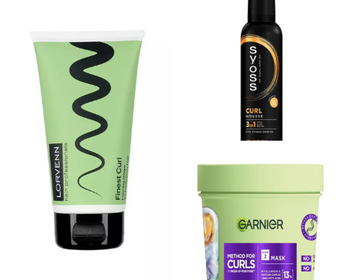 Top products for curly hair cover photo collage