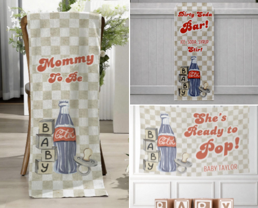 She's Ready to POP Soda Theme Baby Shower cover photo collage