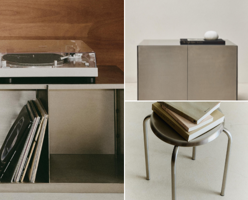 mcm steel & chrome zara home finds cover photo collage