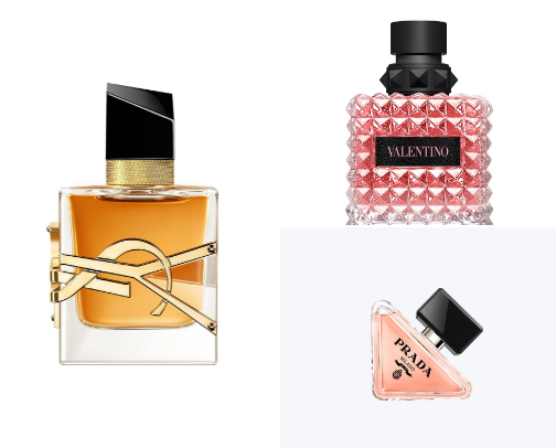 My favourite perfumes/body mists cover photo collage