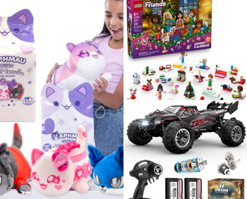 Kids toys cover photo collage