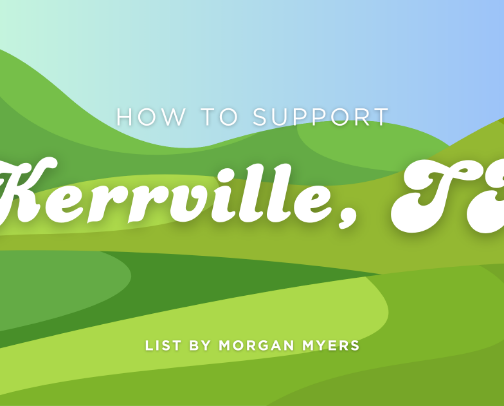 How to Support Kerrville, Texas cover photo collage