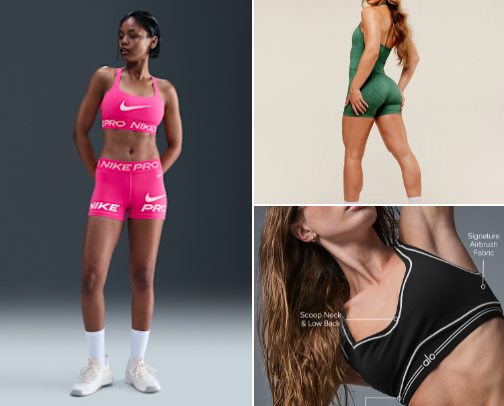 Fitness Clothing cover photo collage