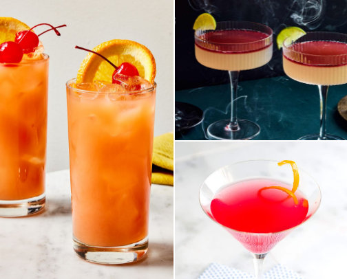 Cocktails for girls’ night out🍸 cover photo collage