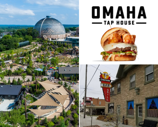 Activities/Places to Eat in Omaha Nebraska cover photo collage