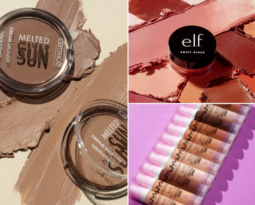 My updated makeup routine💄💋(drugstore edition) cover photo collage