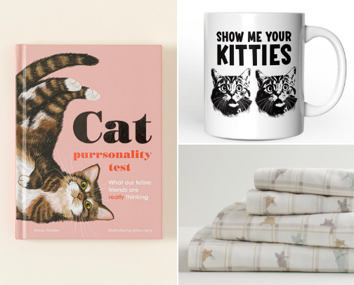 cat lover gift guide cover photo collage