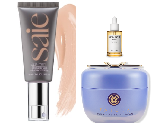 Current Beauty Staples for Dry Skin cover photo collage