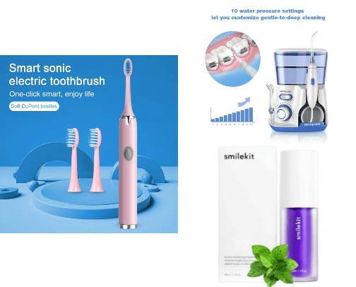 Mouth and Teeth Care cover photo collage