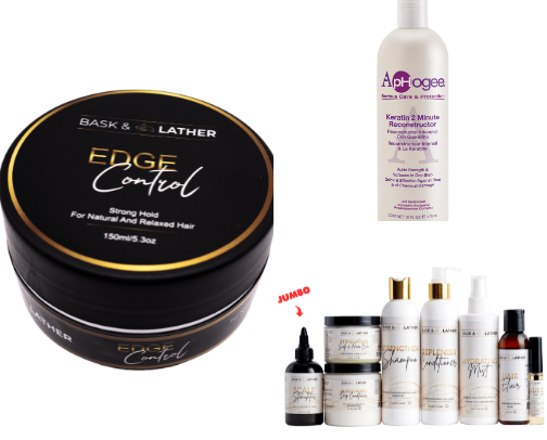 My Natural Haircare Staples cover photo collage