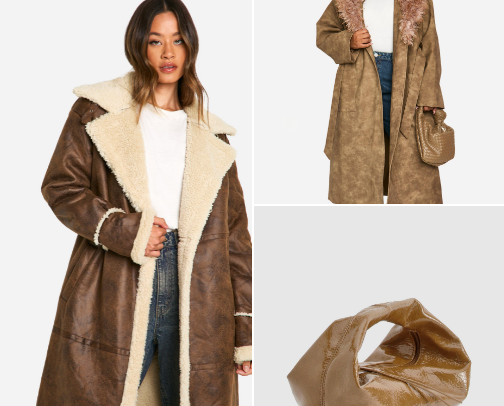 Cosy fashion finds cover photo collage