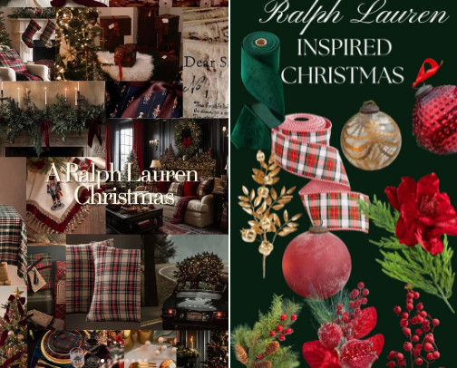 Ralph Lauren Christmas Vibes cover photo collage