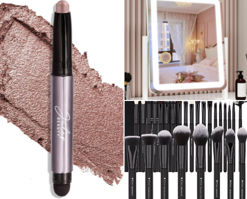 level up your beauty routine cover photo collage
