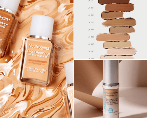 The Best Foundations for Acne-Prone Skin cover photo collage