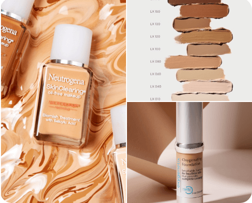 The Best Foundations for Acne-Prone Skin cover photo collage