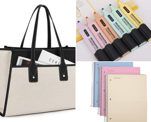 Office/ School supplies cover photo collage