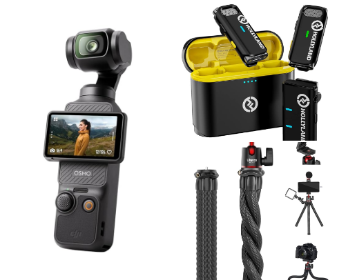 Equipment I use daily as a UGC creator cover photo collage