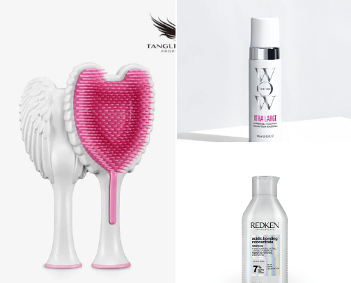 hair care and tools for healthy and styled hair🎀 cover photo collage