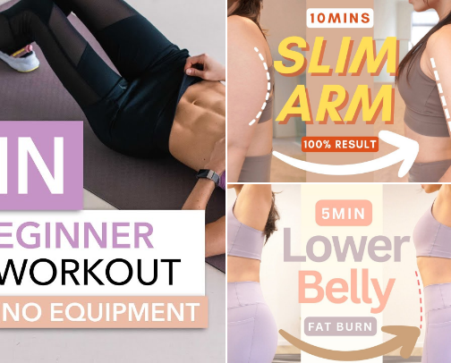 At-Home Workout Videos 🏋🏼‍♀️ cover photo collage