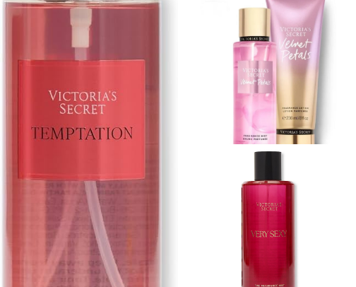 Victoria Seceret body mist cover photo collage
