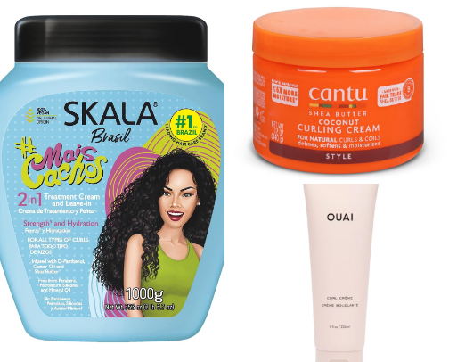 My favorite curl care products cover photo collage