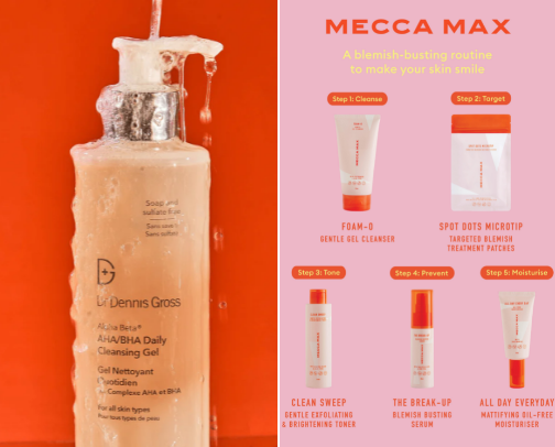 Skincare favourites cover photo collage