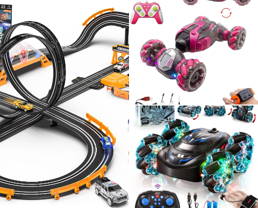 Enjoy racing games with your Family. cover photo collage