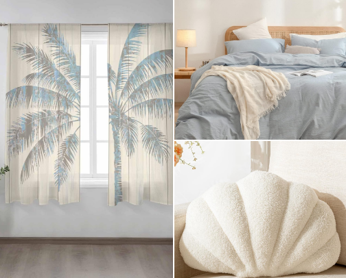 Coastal Bedroom Revamp; Items I recently bought and love! cover photo collage