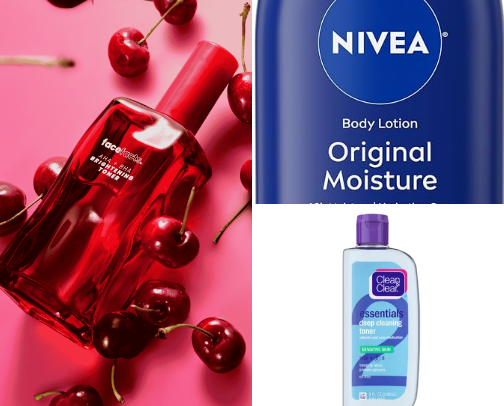 Skincare cover photo collage