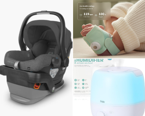 First time mom FAVE items cover photo collage