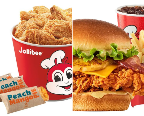 Jollibee order now cover photo collage
